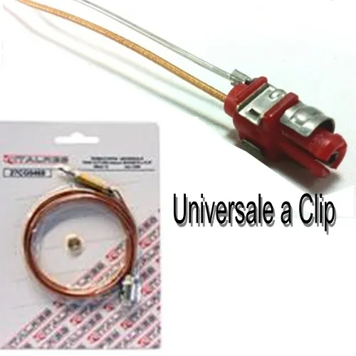 Termocoppia Universale sicurezza gas Whirlpool - Electrolux con clip 100cm
