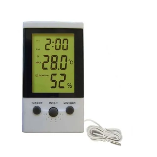 TERMOMETRO DIGITALE con sonda IGROMETRO DT-2 TEMPERATURA Umidita'
