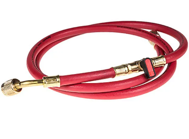 TUBO CARICA GAS FREON RIDOTTO 1/4 - 5/16 CON RUBINETTO CLIMATIZZATORE - 1500 MM