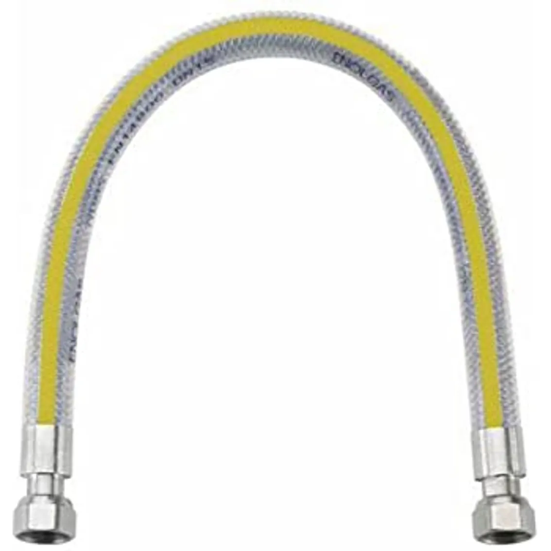 TUBO FLESSIBILE A NORMA PIANI COTTURA CUCINA DA 50CM IMPIANTI GAS METANO O GPL