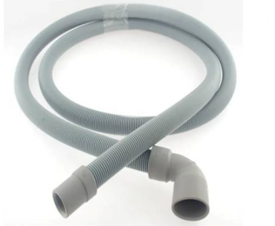 TUBO SCARIVO ACQUA LAVATRICE CURVA ATTACCO GROSSO 30MM  LUNGHEZZA 2,0 MT